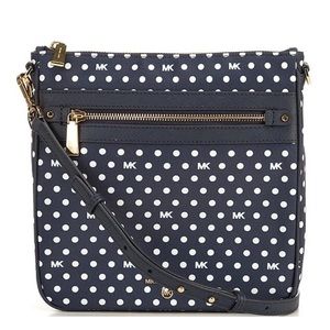 MICHAEL KORS Jet set charm large north south nylon crossbody